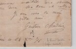 Gustave Chaillier - Lettre autographe sign&eacute;e - Cr&eacute;ation chansons de Caf&eacute;-Concert - XIX. Gustave Chaillier
