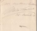 Marie Laurent, Lettre autographe sign&eacute;e - Œuvre de bienfaisance th&eacute;&acirc;trale - 1881. Marie Laurent