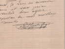 Armand de Quatrefages - Lettre autographe sign&eacute;e - Analyse de terres - 1888. Armand de Quatrefages