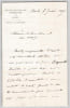 Haton de la Goupilli&egrave;re - Lettre autographe sign&eacute;e - &Eacute;cole des Mines - 1897. Haton de la Goupilli&egrave;re, Julien