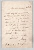 Joseph M&eacute;ry - Lettre autographe sign&eacute;e - Envoi d'exemplaires - XIXe si&egrave;cle. Joseph M&eacute;ry