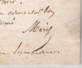 Joseph M&eacute;ry - Lettre autographe sign&eacute;e - Envoi d'exemplaires - XIXe si&egrave;cle. Joseph M&eacute;ry
