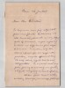 &Eacute;mile Duclaux - Lettre autographe sign&eacute;e - Agriculture et Cantal - 24 juillet. &Eacute;mile Duclaux