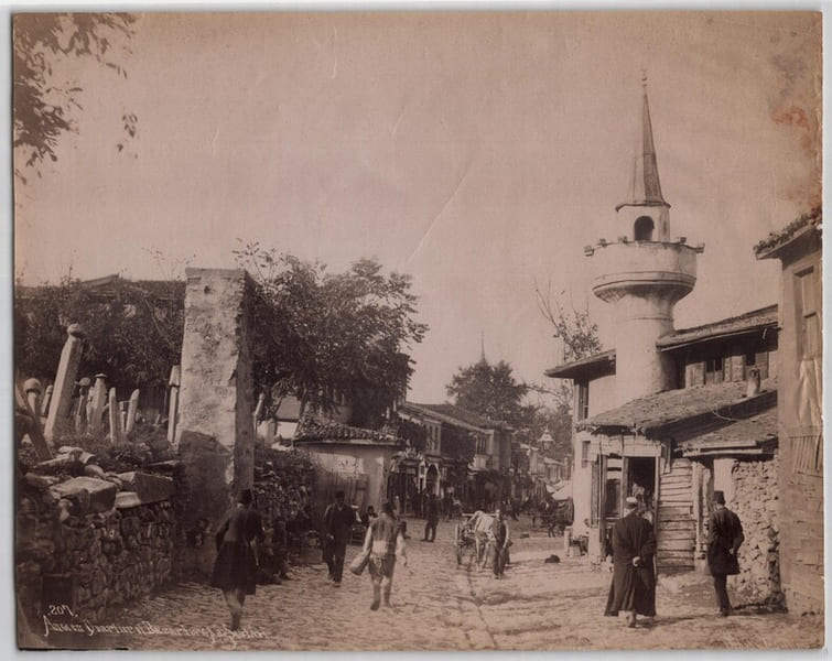 S&eacute;bah & Joaillier, Photographie originale d'&eacute;poque - XIXe - Quartier de Scutari. S&eacute;bah & Joaillier