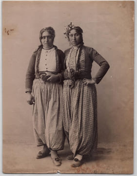 Sébah & Joaillier, Photographie originale d'époque - XIXe - Bohémiennes Tziganes. Sébah & Joaillier