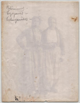 Sébah & Joaillier, Photographie originale d'époque - XIXe - Bohémiennes Tziganes. Sébah & Joaillier