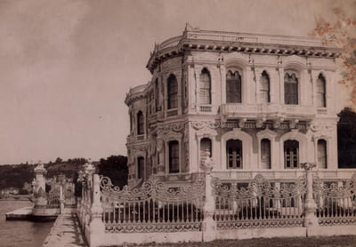 Sébah & Joaillier - Photographie originale - Bosphore, Kiosk du Sultan - XIXe