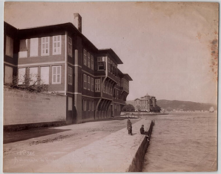 Photographie originale d'&eacute;poque - Ambassade de France - XIXe. 