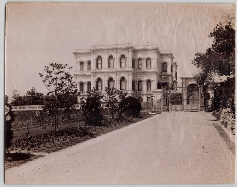 Photographie originale d'&eacute;poque - Yildiz Kiosk - Palais Imp&eacute;rial - XIXe. 
