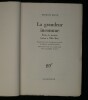 La grandeur inconnue. &Eacute;crits de jeunesse. Lettres &agrave; Willa Muir.. Hermann Broch
