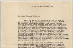 Andr&eacute; Gide - Lettre dactylographi&eacute;e sign&eacute;e &agrave; Thierry Maulnier - Racine - 1945. Andr&eacute; Gide