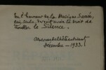 La R&eacute;ponse du Seigneur - Envoi autographe sign&eacute; de l'auteur - 1933. Alphonse de Ch&acirc;teaubriant