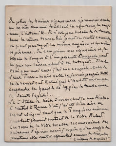 Giuseppe Primoli, Lettre autographe signée, Exil de l'Impératrice Eugénie - 1915