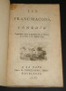 Les Franc-Ma&ccedil;ons Com&eacute;die. Anonyme