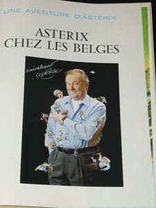 Astérix chez les Belges - Dessin original, photo signée, dédicace - EO - 1979