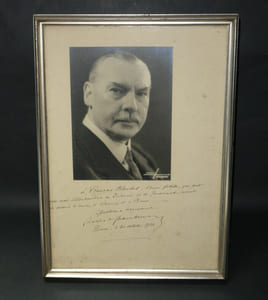 Studio Harcourt, Portrait de Charles de Chambrun, dédicacé à J.-François Blondel