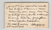 Henri Harpignies - Carte de visite autographe sign&eacute;e - L&eacute;gion d'honneur - 1901. Henri Harpignies