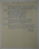 Manuscrit autographe sign&eacute; Rosy Day - Toi ou Vous - Archives Andr&eacute; Claveau. Rosy Day