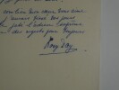Manuscrit autographe sign&eacute; Rosy Day - Toi ou Vous - Archives Andr&eacute; Claveau. Rosy Day