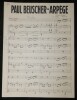 Partition & Paroles tapuscrites Evelyne - Archives Andr&eacute; Claveau Chanson 1950s. Jacques Mareuil / Georges Liferman