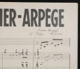 Partition & Paroles tapuscrites Evelyne - Archives Andr&eacute; Claveau Chanson 1950s. Jacques Mareuil / Georges Liferman