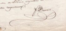 F&eacute;lix-Auguste Duvert - Lettre autographe sign&eacute;e - Invitation - XIXe si&egrave;cle. F&eacute;lix-Auguste Duvert