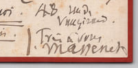 Jules Massenet - Lettre autographe sign&eacute;e - Envoi de portraits - XIXe-XXe s.. Jules Massenet
