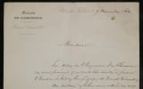 F&eacute;lix Baciocchi - Lettre autographe sign&eacute;e - Invitation &agrave; Compi&egrave;gne - 1864. F&eacute;lix Baciocchi