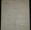 F&eacute;lix Baciocchi - Lettre autographe sign&eacute;e - Invitation &agrave; Compi&egrave;gne - 1864. F&eacute;lix Baciocchi