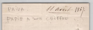 Vicomte de Paiva - Lettre autographe sign&eacute;e - Voyage du roi de Portugal - 1867. Vicomte de Paiva