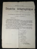 Affiche - D&eacute;p&ecirc;che t&eacute;l&eacute;graphique annon&ccedil;ant Sedan - Pr&eacute;fecture de l'Allier - 1870. Pr&eacute;fecture de l'Allier / Imprimerie C. Desrosiers