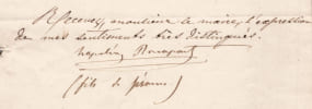 Napol&eacute;on-J&eacute;r&ocirc;me Bonaparte - Lettre autographe sign&eacute;e - Garde Nationale - 1849. Napol&eacute;on-J&eacute;r&ocirc;me Bonaparte