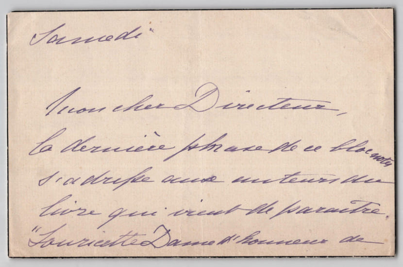 Madame Carette - Lettre autographe sign&eacute;e - Imp&eacute;ratrice Eug&eacute;nie - 19e s.. Madame Carette