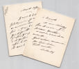 Princesse Mathilde Bonaparte - 2 lettres autographes sign&eacute;es - Photographie. Mathilde Bonaparte