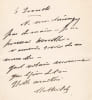 Princesse Mathilde Bonaparte - 2 lettres autographes sign&eacute;es - Photographie. Mathilde Bonaparte