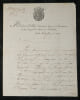 Mme Collin, Fournisseur Reine de Westphalie - L.A.S. au banquier Fould - 1809. Mme Collin