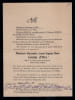 Eug&egrave;ne Bure - Faire-part de d&eacute;c&egrave;s annot&eacute; - Fils naturel de Napol&eacute;on III - 1910. Eug&egrave;ne Bure