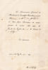 Randon, Gouverneur d'Alg&eacute;rie - Invitation - Soir&eacute;e Alger 1852. Jacques Louis Randon