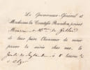 Randon, Gouverneur d'Alg&eacute;rie - Invitation - Soir&eacute;e Alger 1852. Jacques Louis Randon