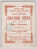 Billet d'invitation - Jardin des Fleurs Champs-&Eacute;lys&eacute;es - F&ecirc;te de nuit - 1865. Jardin des Fleurs