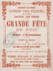 Billet d'invitation - Jardin des Fleurs Champs-&Eacute;lys&eacute;es - F&ecirc;te de nuit - 1865. Jardin des Fleurs
