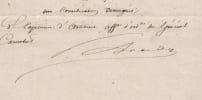 Officier d'ordonnance de Canrobert, Lettre sign&eacute;e, Convocation &agrave; audience - 1853. Officier d'ordonnance de Canrobert