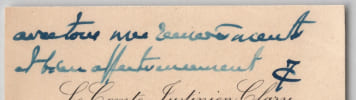 Clary - Carte de visite autographe - Pr&eacute;sident Comit&eacute; Olympique - J.O. 1924. Justinien Clary