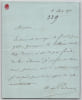 Ernest Arrighi de Casanova - Lettre autographe sign&eacute;e - Fusil de garde - 1870. Ernest Arrighi de Casanova