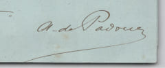 Ernest Arrighi de Casanova - Lettre autographe sign&eacute;e - Fusil de garde - 1870. Ernest Arrighi de Casanova