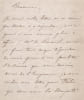F&eacute;lix Baciocchi - Lettre autographe sign&eacute;e - Audience imp&eacute;riale, Compi&egrave;gne. F&eacute;lix Baciocchi