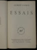 Essais - Introduction par R. Quilliot, textes &eacute;tablis et annot&eacute;s par R. Quilliot et L. Faucon. Albert Camus