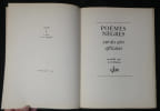 Po&egrave;mes N&egrave;gres sur des airs africains. L. G. Damas