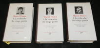 &Agrave; la recherche du temps perdu, Tome 1, 2 & 3 - Biblioth&egrave;que de la Pl&eacute;iade - Rhodo&iuml;d & Jaquette. Marcel Proust