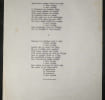 Tapuscrit annot&eacute; Andr&eacute; Claveau - Chanson &laquo; &Agrave; tout jamais &raquo; par Charles Aznavour. Charles Aznavour
